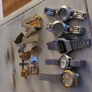 Full watch and charm and pins set